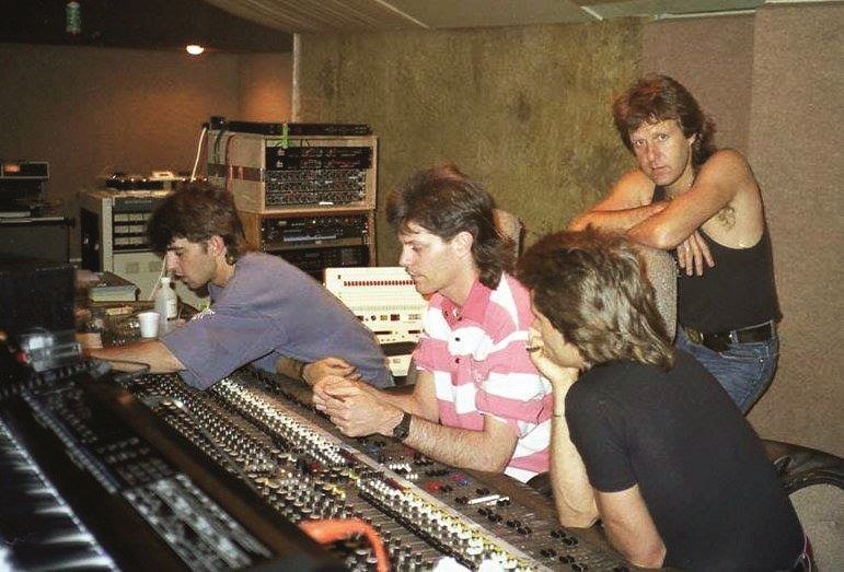Mixing at studio on late 1987/early 1988